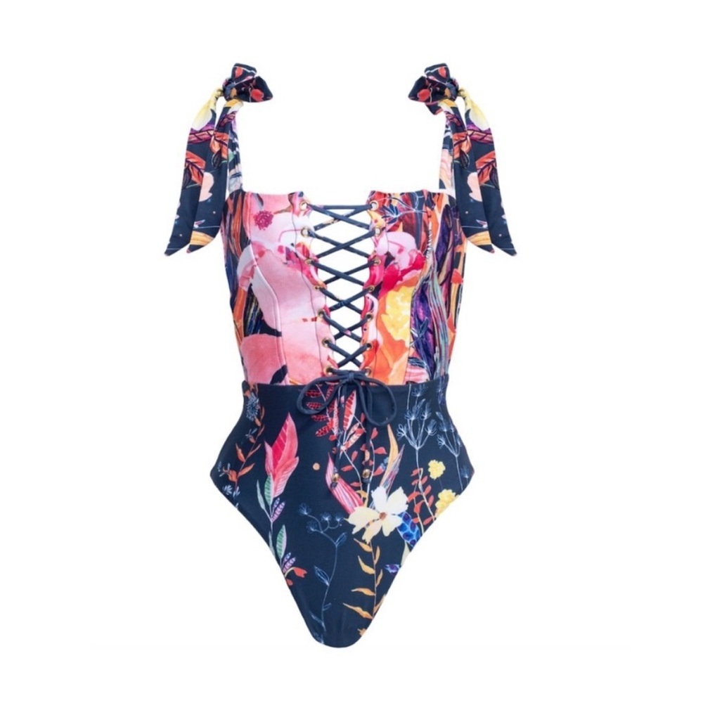 Soah Victoria Floral One Piece Swimsuit S